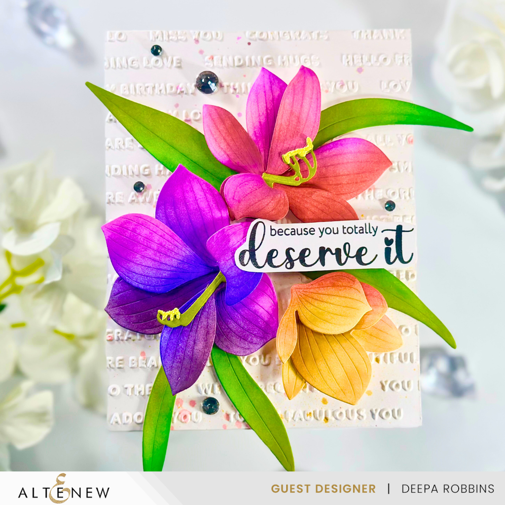 Altenew Craft-A-Flower Amaryllis Dies alt10218 pretty flowers