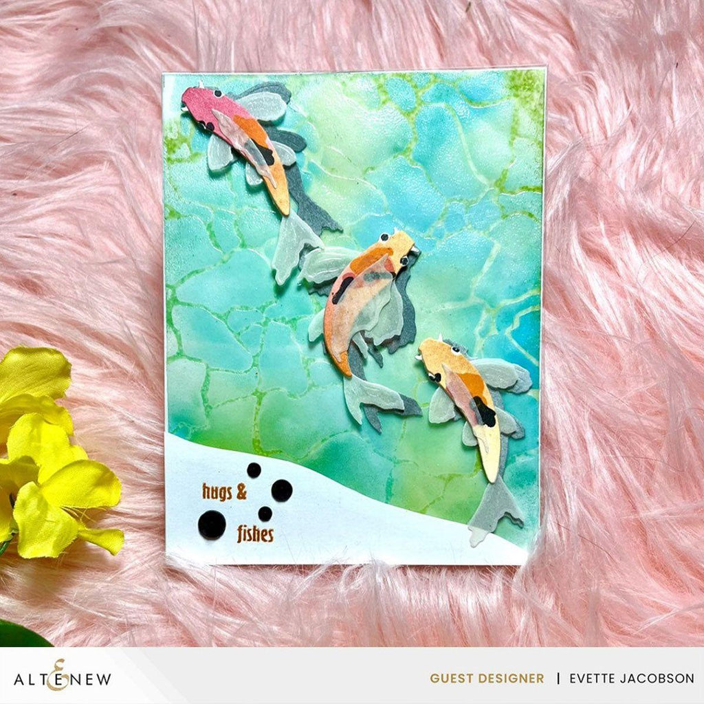 Altenew Calming Koi Dies alt8943 hugs and fishes