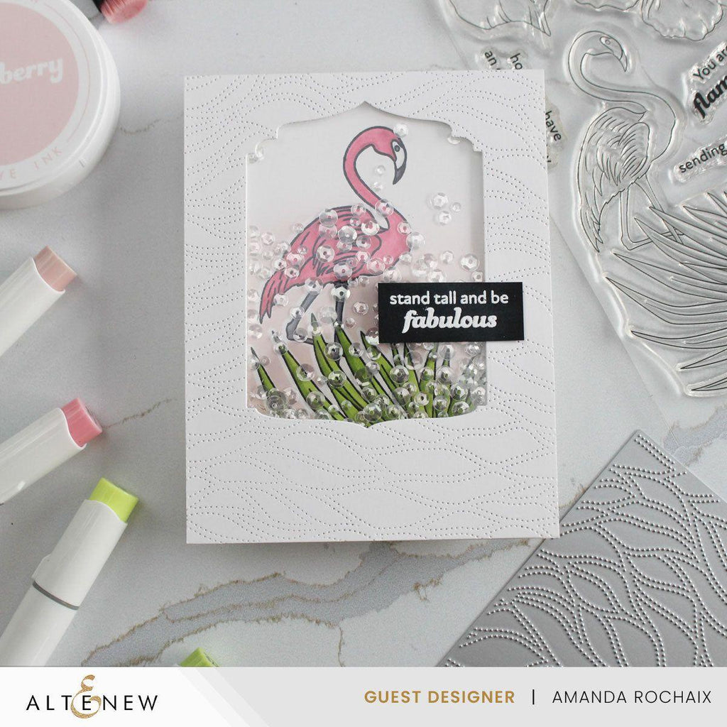 Altenew Flowers and A Flamingo Stamp and Die Set fabulous