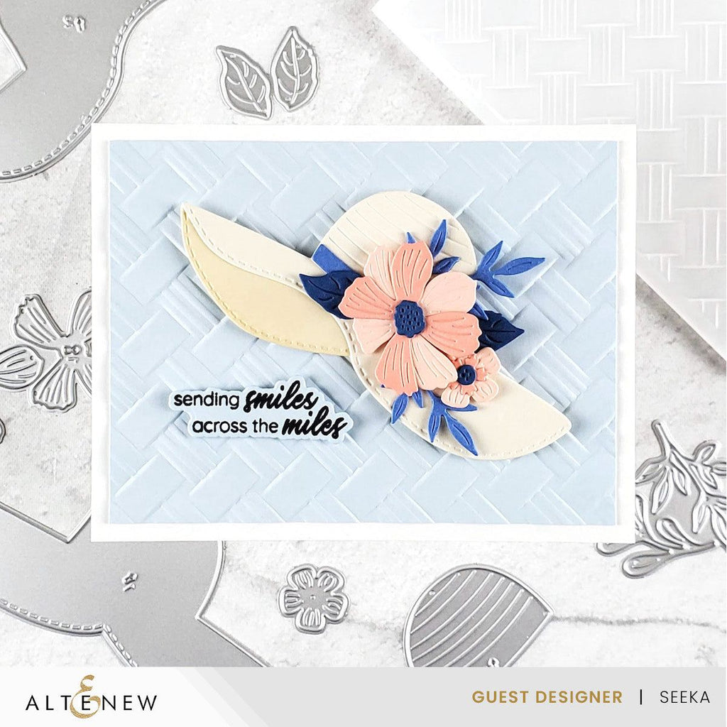 Altenew Lovely Floral Hat Dies alt8912 smile