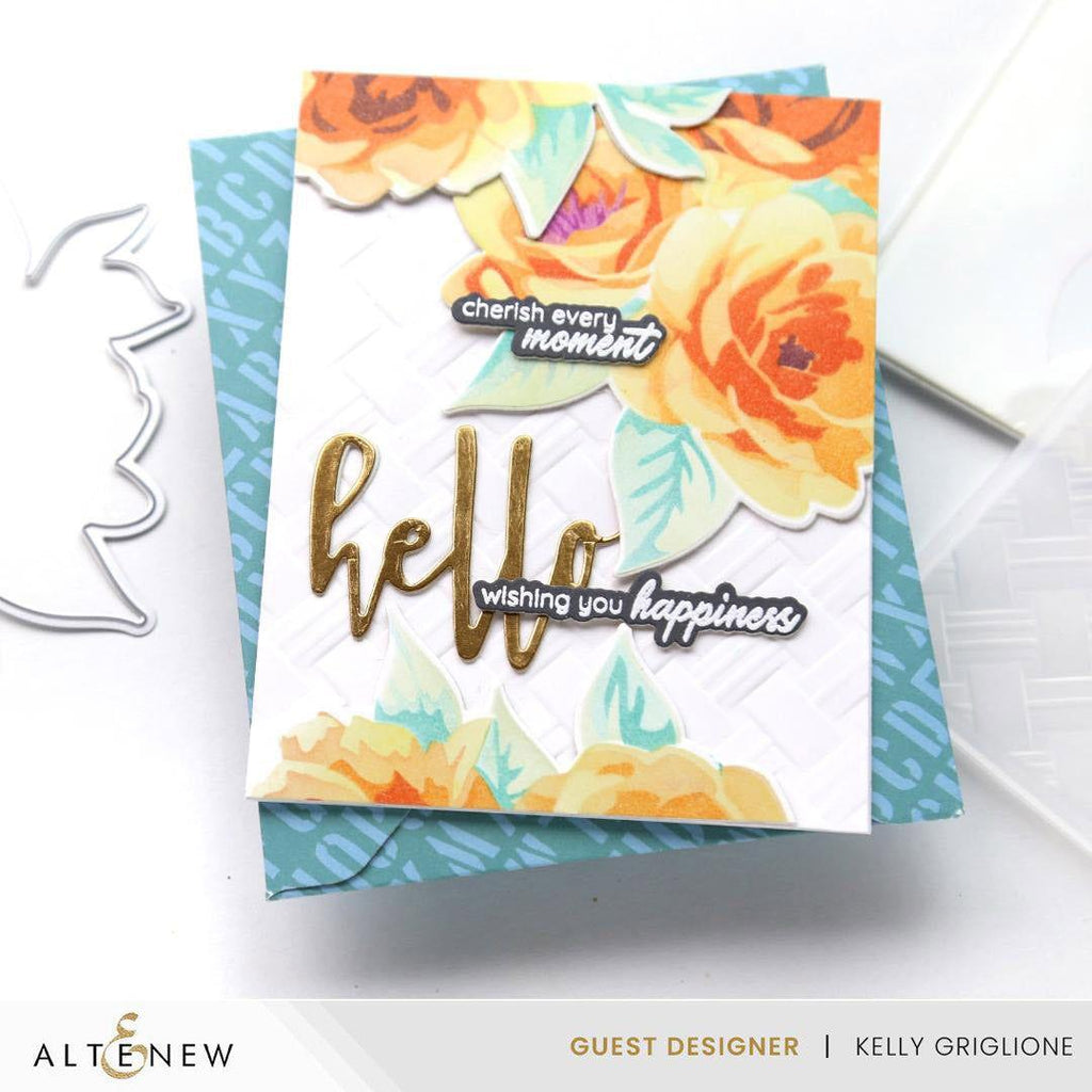 Altenew Stencil Art Amorous Dream Layering Stencils alt8909 hello