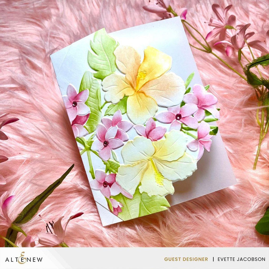 Altenew Sun-Kissed Blooms 3D Embossing Folder alt10177 yellow flowers