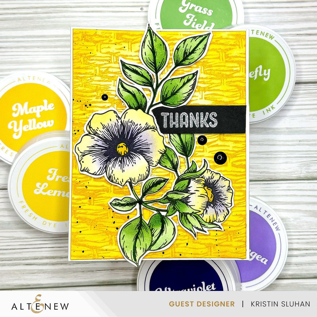 Altenew Blossoming Bouquet 3D Embossing Folder alt10232 thanks