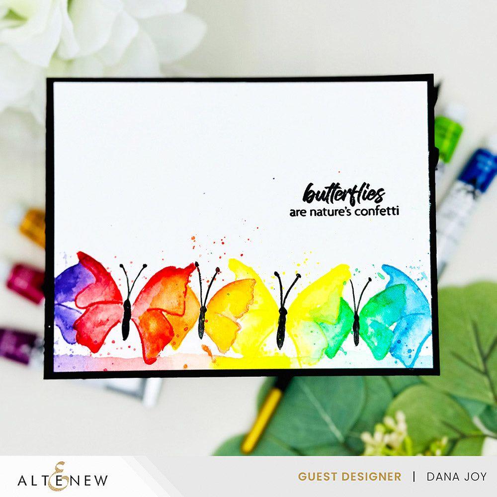 Altenew Paint and Stamp Butterflies Dies alt8916 nature's confetti