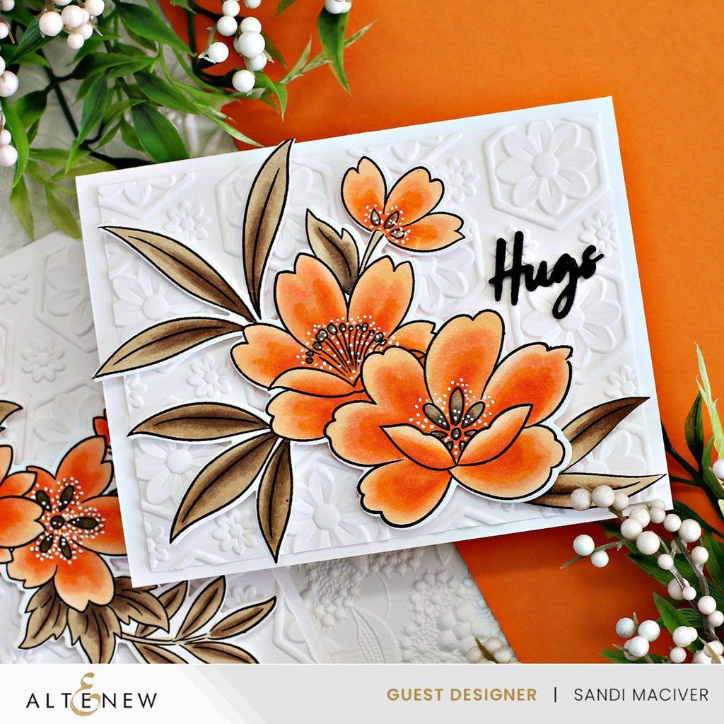 Altenew Playful Flowers Clear Stamps alt8671 hugs