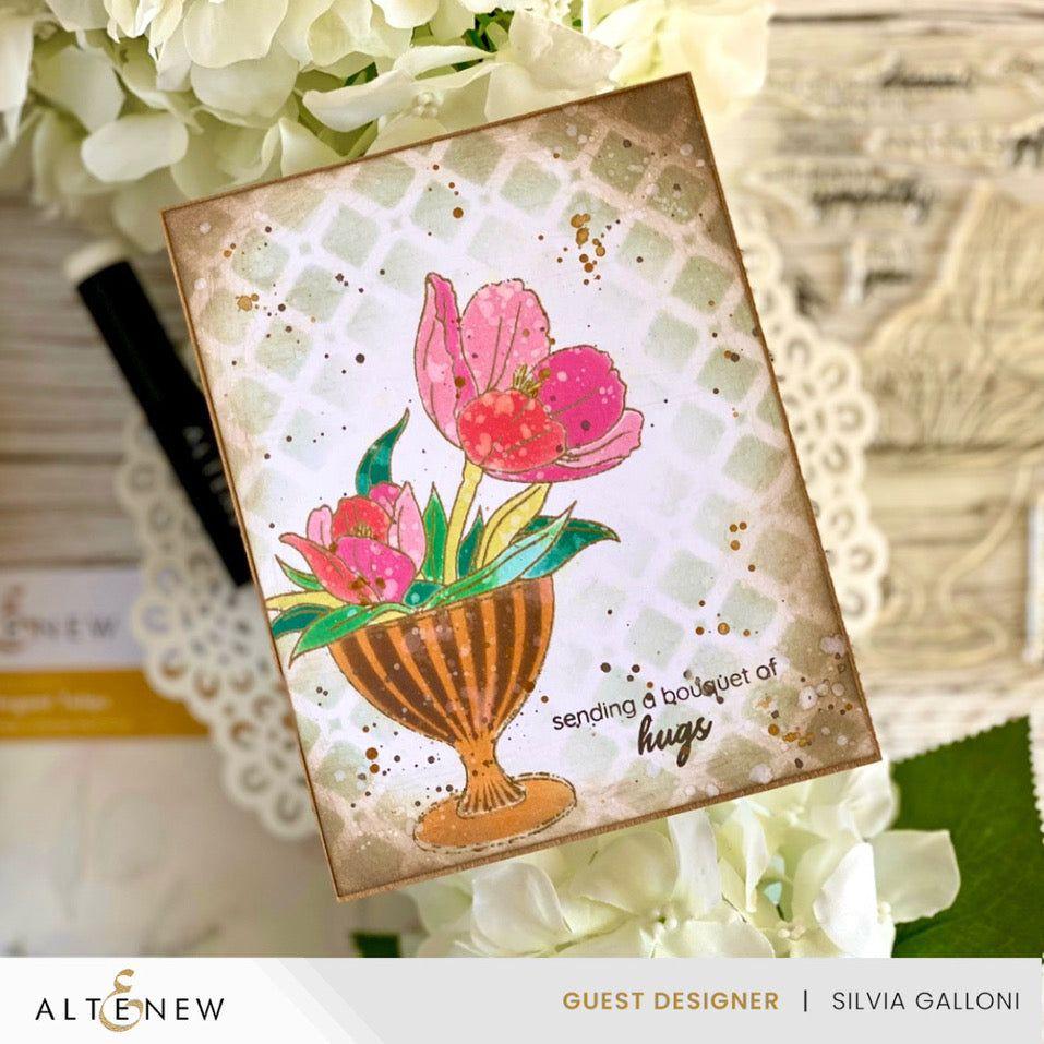 Altenew Build-A-Garden Elegant Tulips alt8902bn hugs