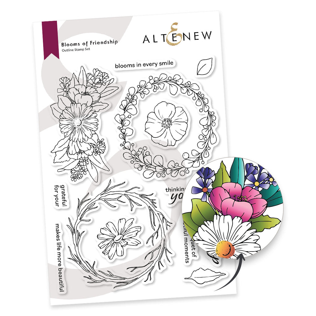 Altenew Blooms of Friendship Clear Stamps alt10049