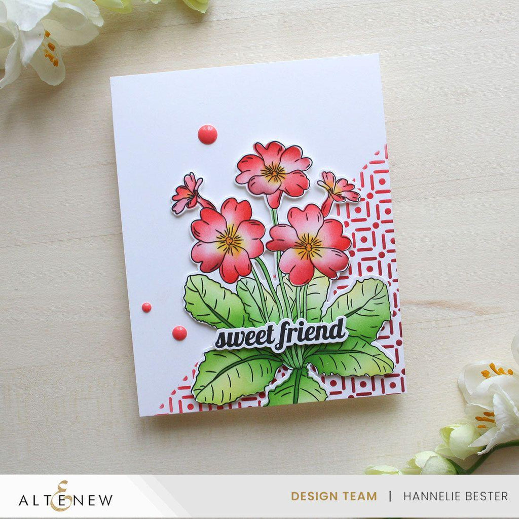 Altenew Build-A-Garden Primrose alt10423bn sweet friend