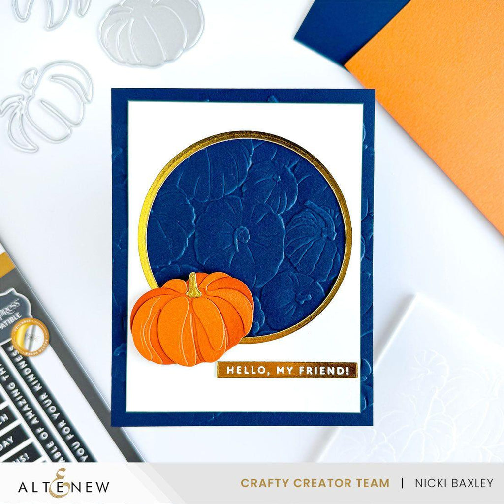 Altenew Geometric Essentials Circles Press Plates alt10471 pumpkin