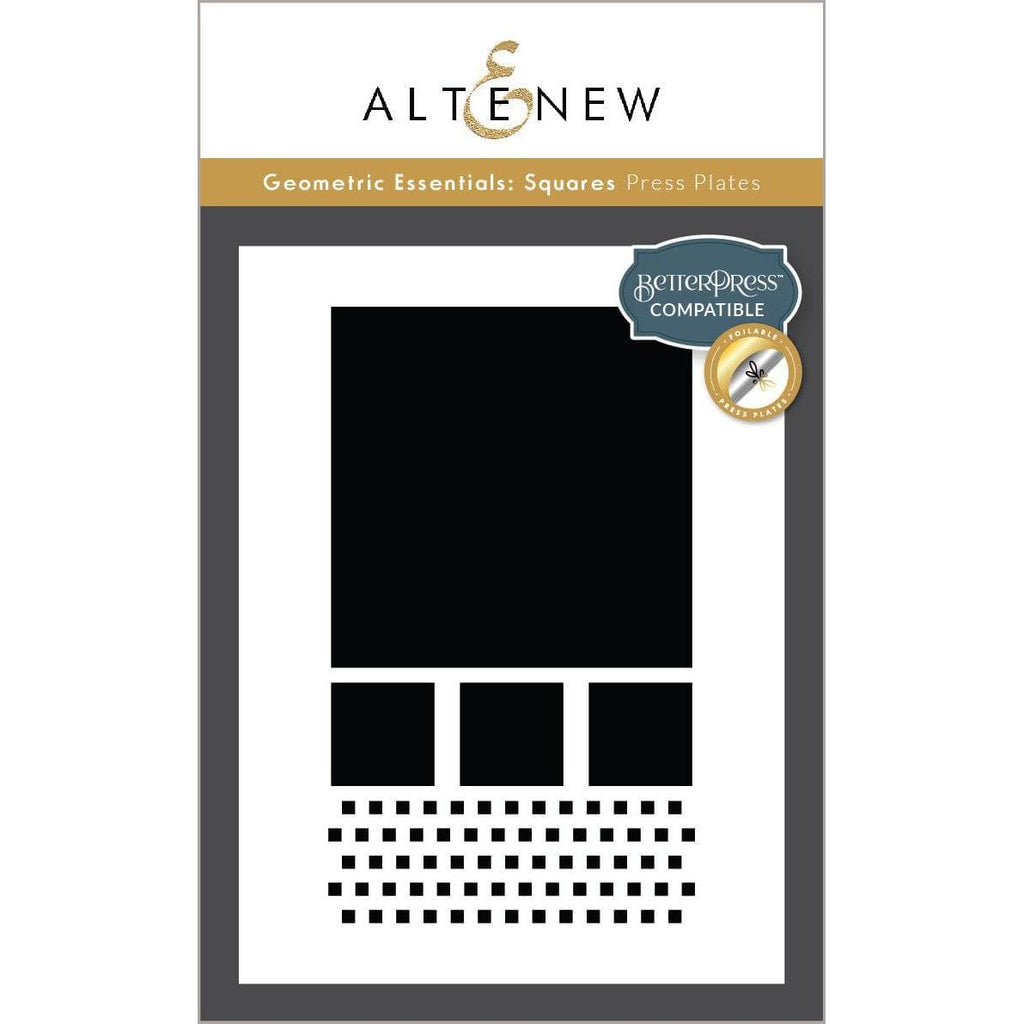 Altenew Geometric Essentials Squares Press Plates alt10472