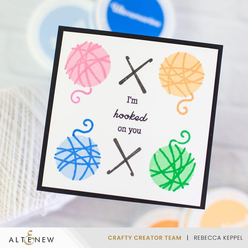 Altenew Knit and Natter Clear Stamps alt10480 knitting