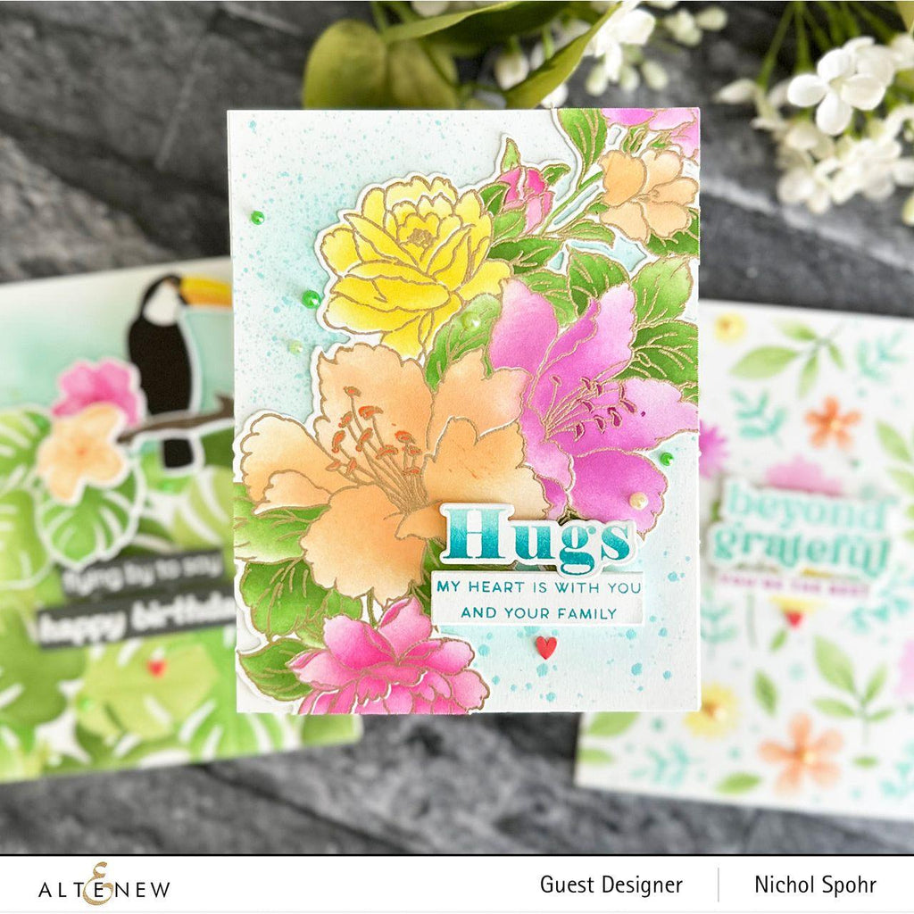 Altenew Build a Garden Sweet Lilies Add On Die ALT7937 hugs | color-code:ALT01