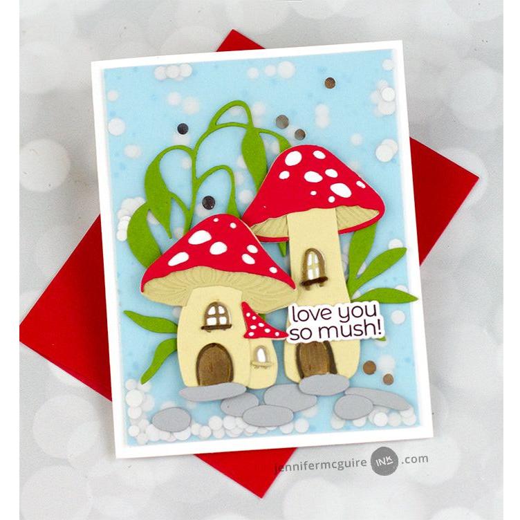 Altenew Mushroom Greetings Clear Stamps alt8124 love you | color-code:ALT02