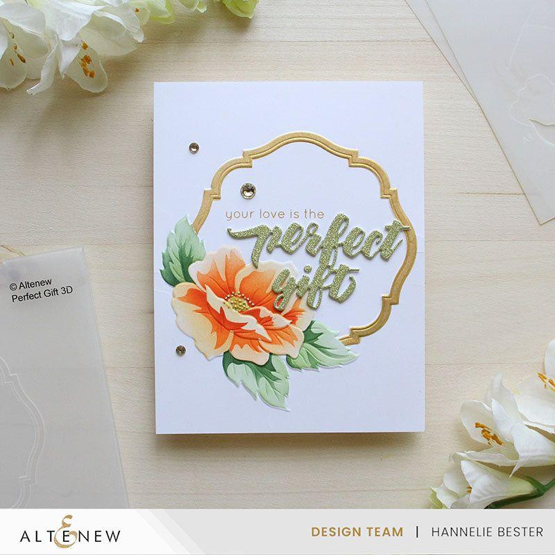 Altenew Perfect Gift 3D Embossing Folder alt8052 love