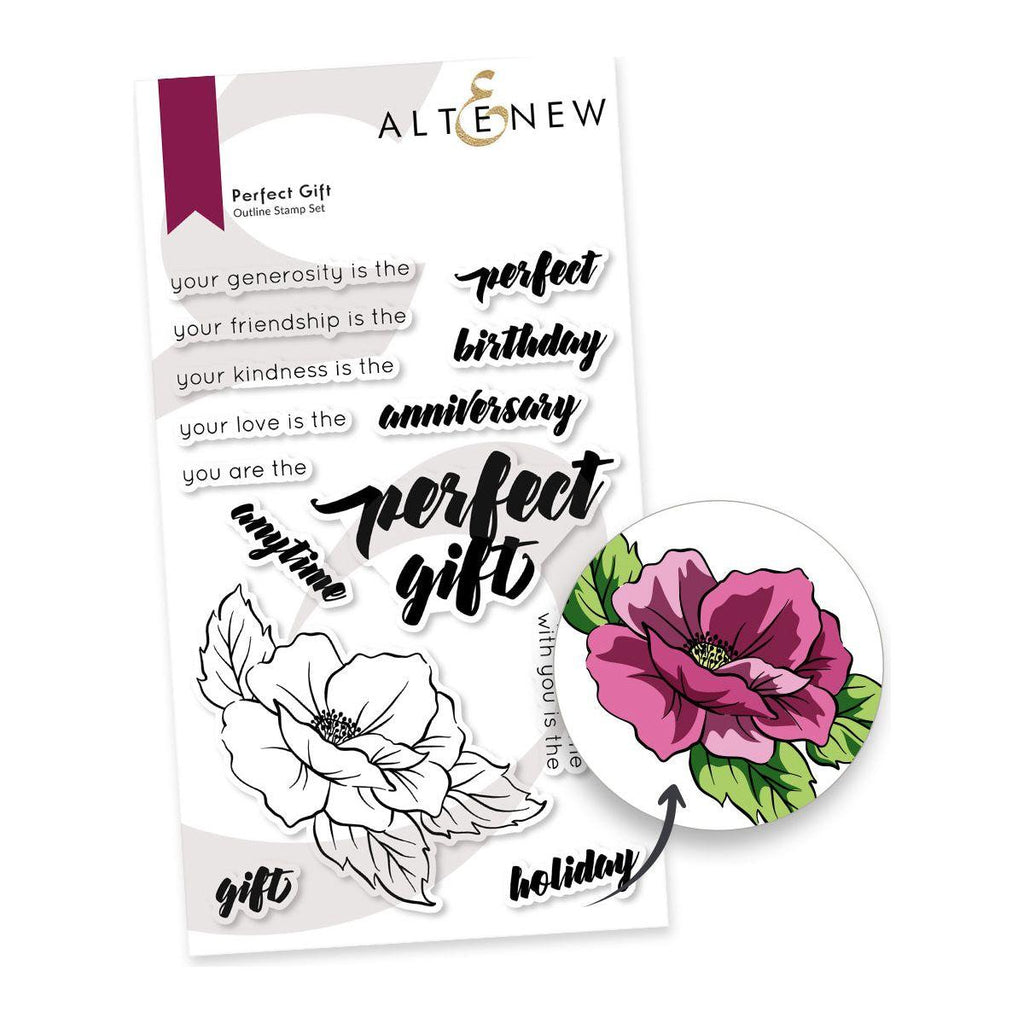 Altenew Perfect Gift Clear Stamps alt8049