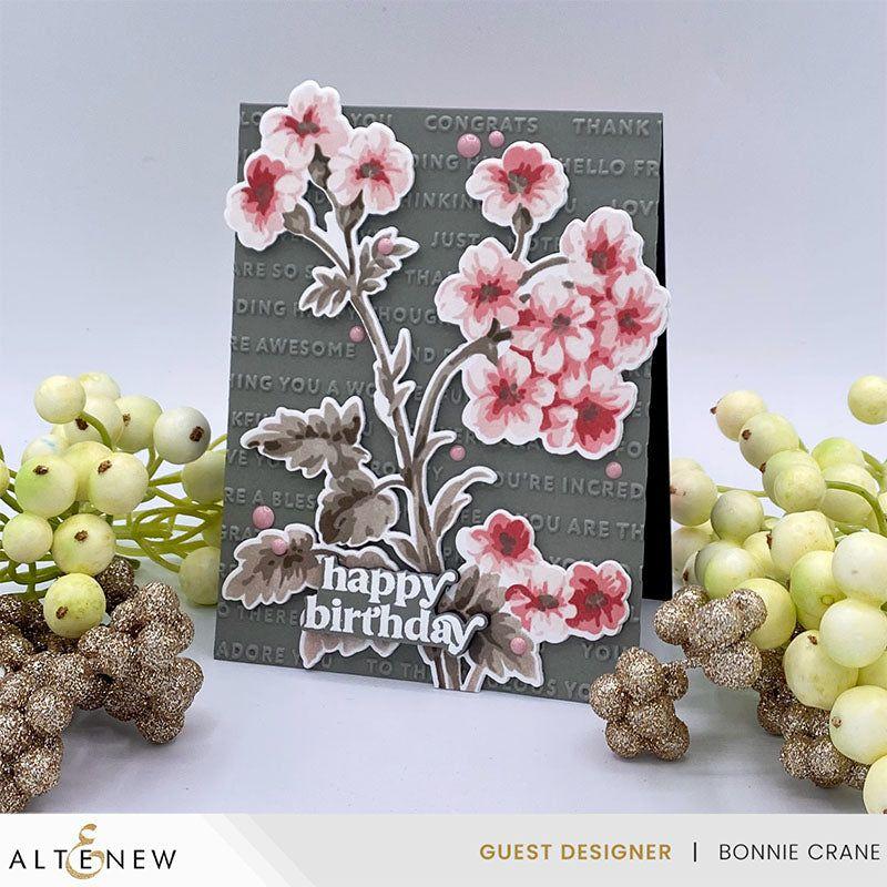 Altenew Pocket Sentiments Dies alt10396 happy birthday