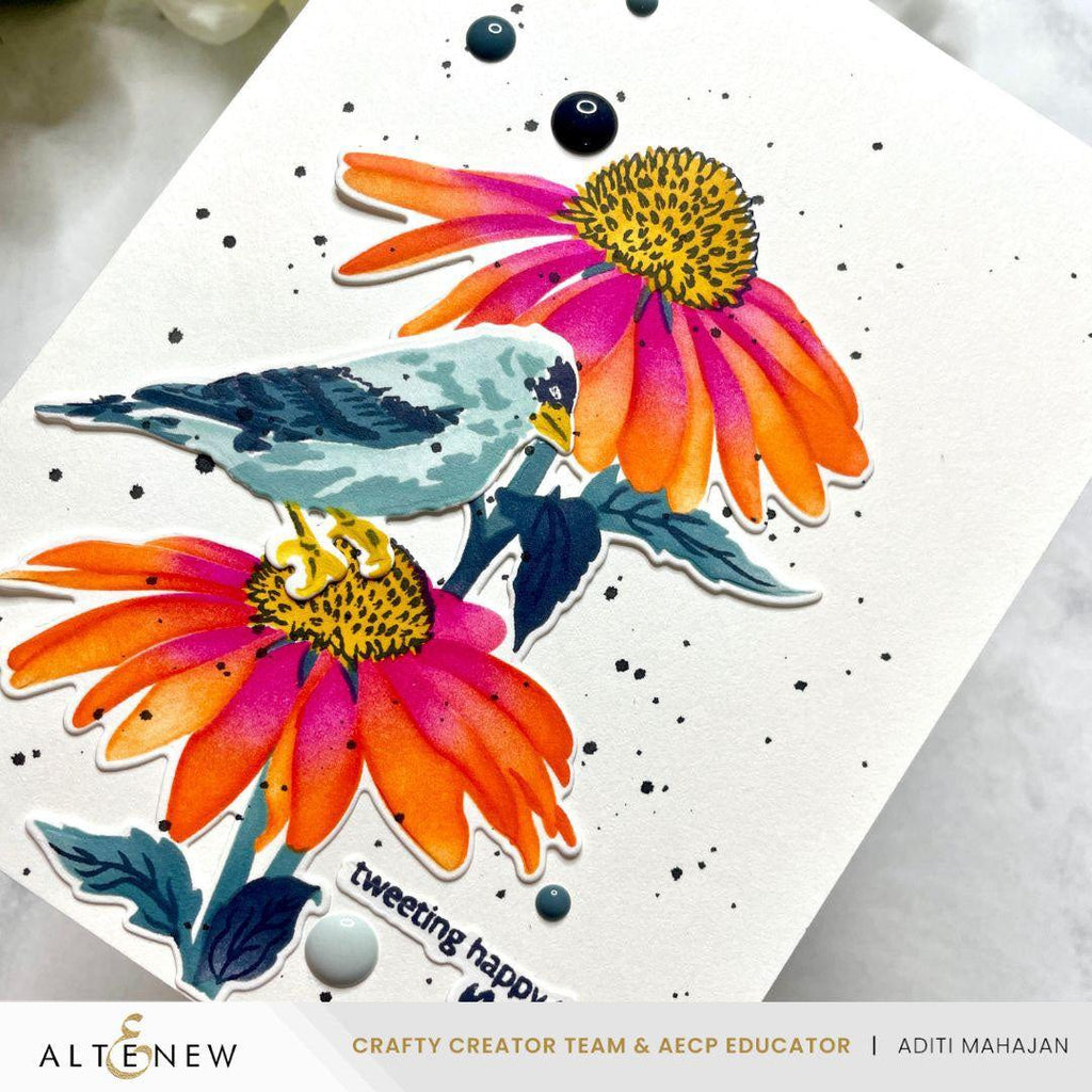 Altenew Tranquility Enamel Dots alt10252 bloom