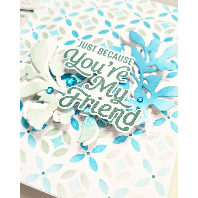 Pinkfresh Studio Happy Vibes Sentiments Bundle Friendship Card | color-code:ALT03