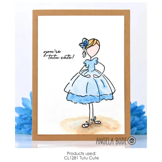 Impression Obsession Tutu Cute Clear Stamp Set cl1281 too cute