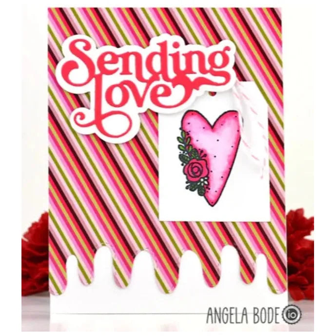 Impression Obsession Sending Love Dies die1273 pink heart