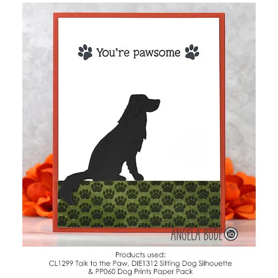 Impression Obsession Dog Prints 6x6 Paper Pad pp060 you're pawsome