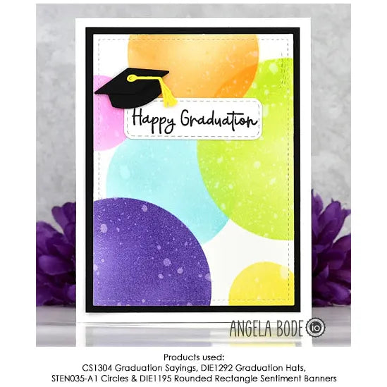 Impression Obsession Grad Hats Dies die1292-q happy graduation