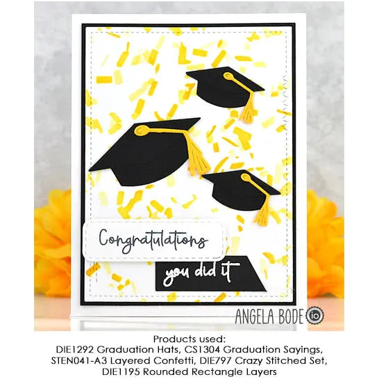 Impression Obsession Graduation Sayings Clear Stamps cs1304 graduation