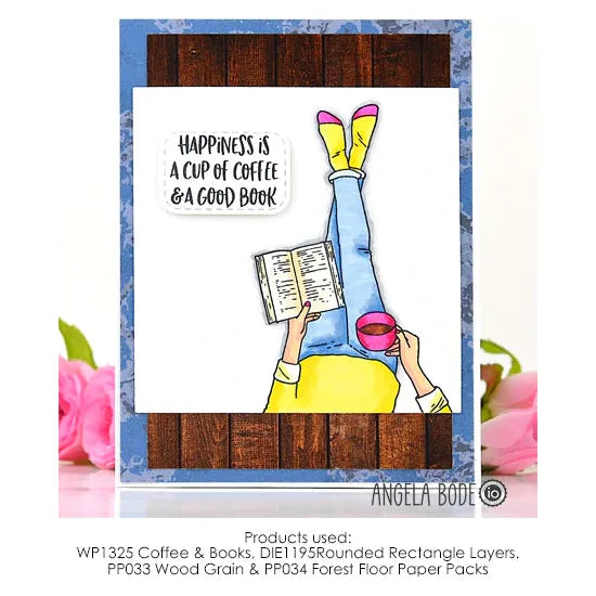 Impression Obsession Coffee and Books Clear Stamp Set wp1325 good book