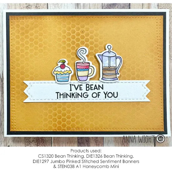 Impression Obsession Bean Thinking Clear Stamp Set cs1320 coffee cup