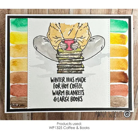 Impression Obsession Coffee and Books Clear Stamp Set wp1325 warm blankets