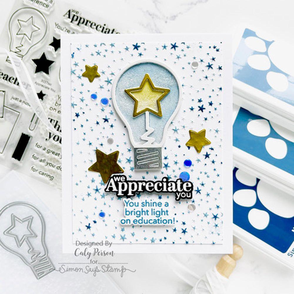 Simon Says Stamps and Dies Appreciate You Bundle set775ay Celebrate Teacher Card | color-code:ALT01