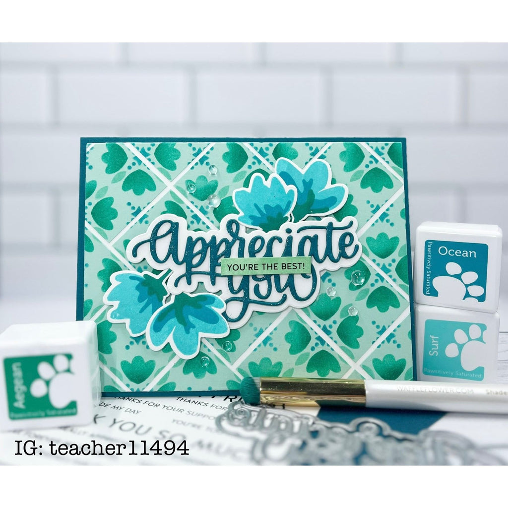 Simon Says Stamp Appreciate You Wafer Dies 1047sd Be Bold Appreciate You Card