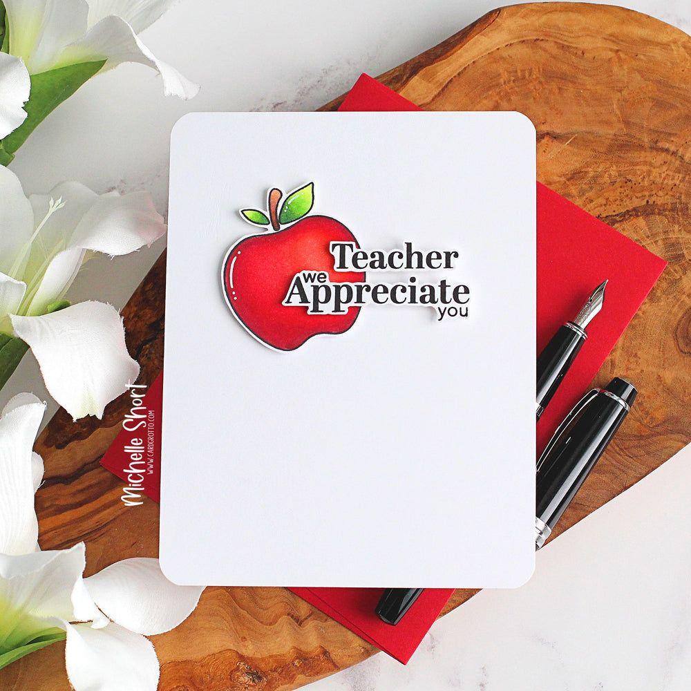 Simon Says Stamp Appreciate You Wafer Dies 1050sdc Celebrate Teacher Card | color-code:ALT02