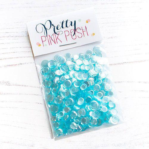 Pretty Pink Posh Aqua Shimmer Confetti