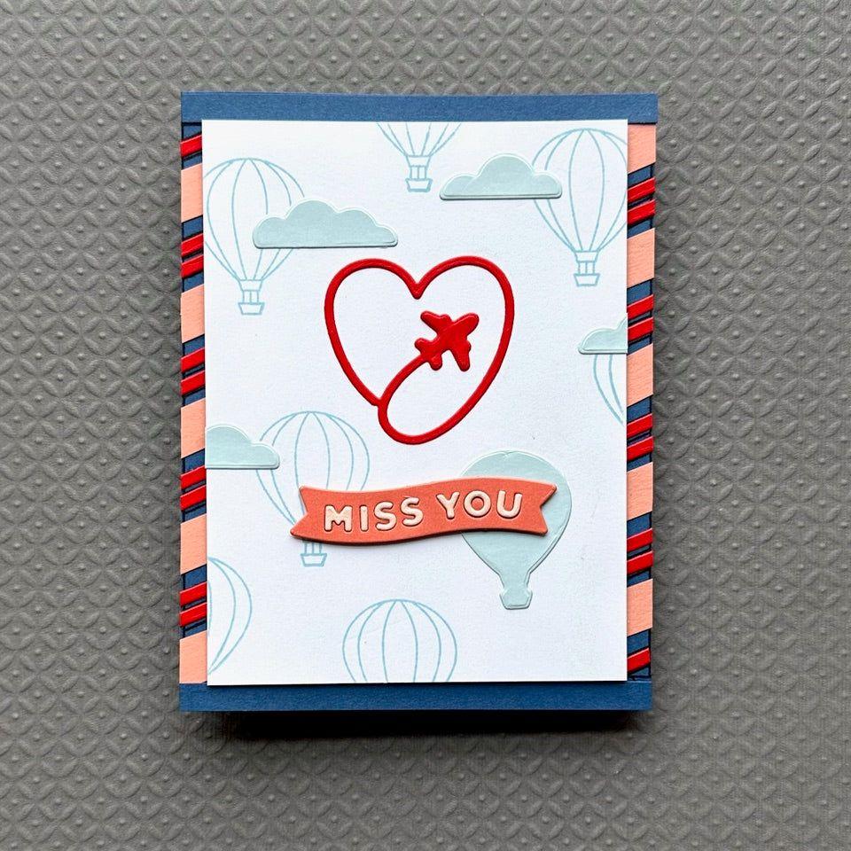 Simon Says Stamp Around the World Wafer Dies 1091sdc Sunny Vibes Miss You Card | color-code:ALT03