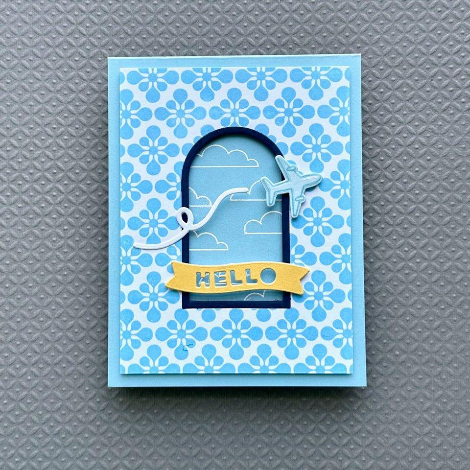 Simon Says Stamp Around the World Wafer Dies 1091sdc Sunny Vibes Hello Card | color-code:ALT02