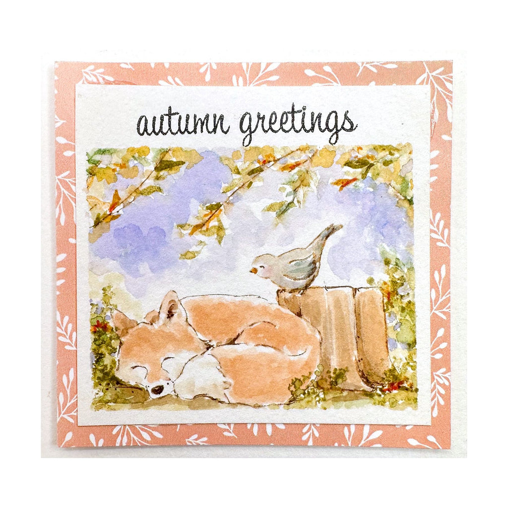 Art Impressions Foxes Clear Stamps kh5951 Autumn Greetings