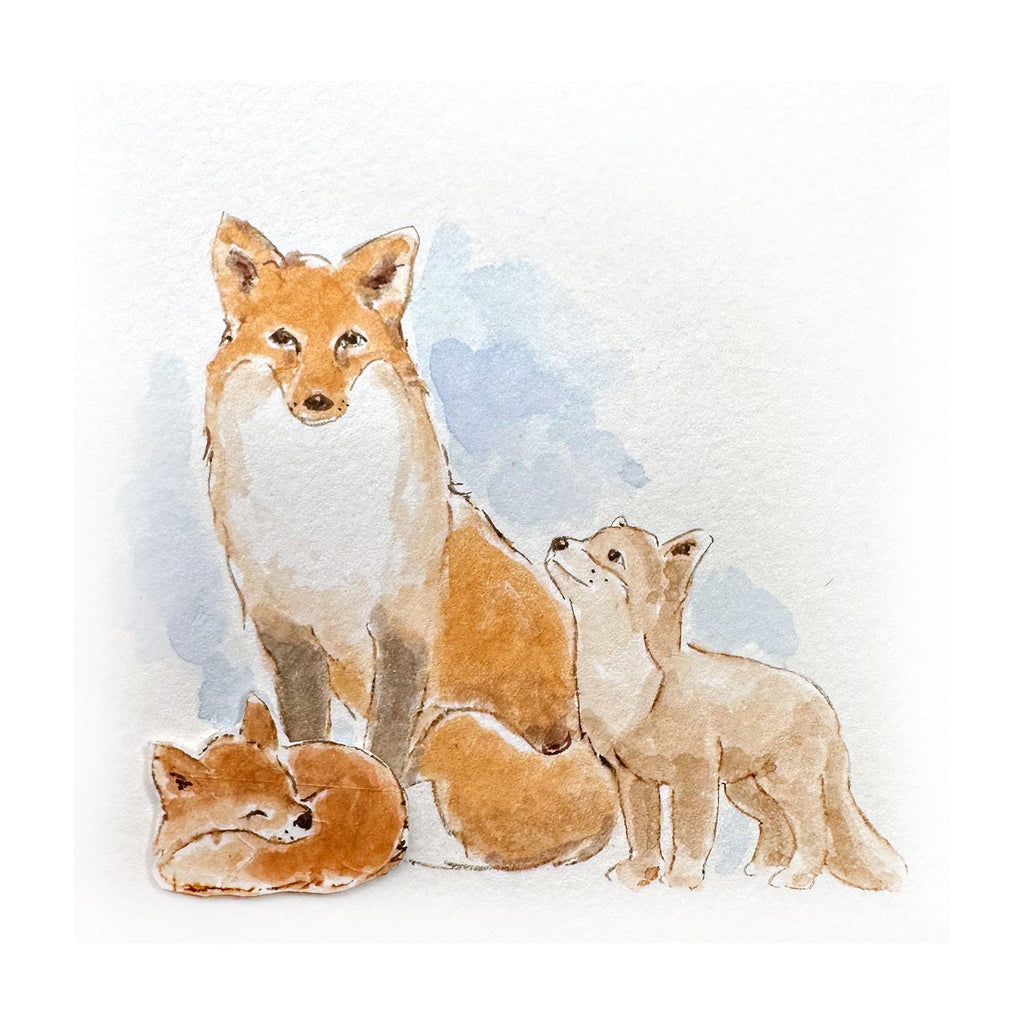 Art Impressions Foxes Clear Stamps kh5951 Fox Family