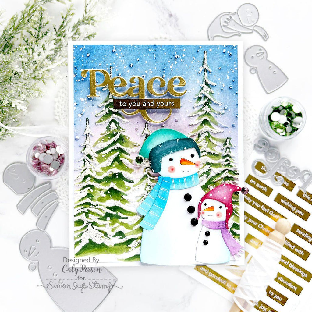 Simon Says Stamp Arthur the Snowman Wafer Dies s944 Festive Fun Christmas Card | color-code:ALT02