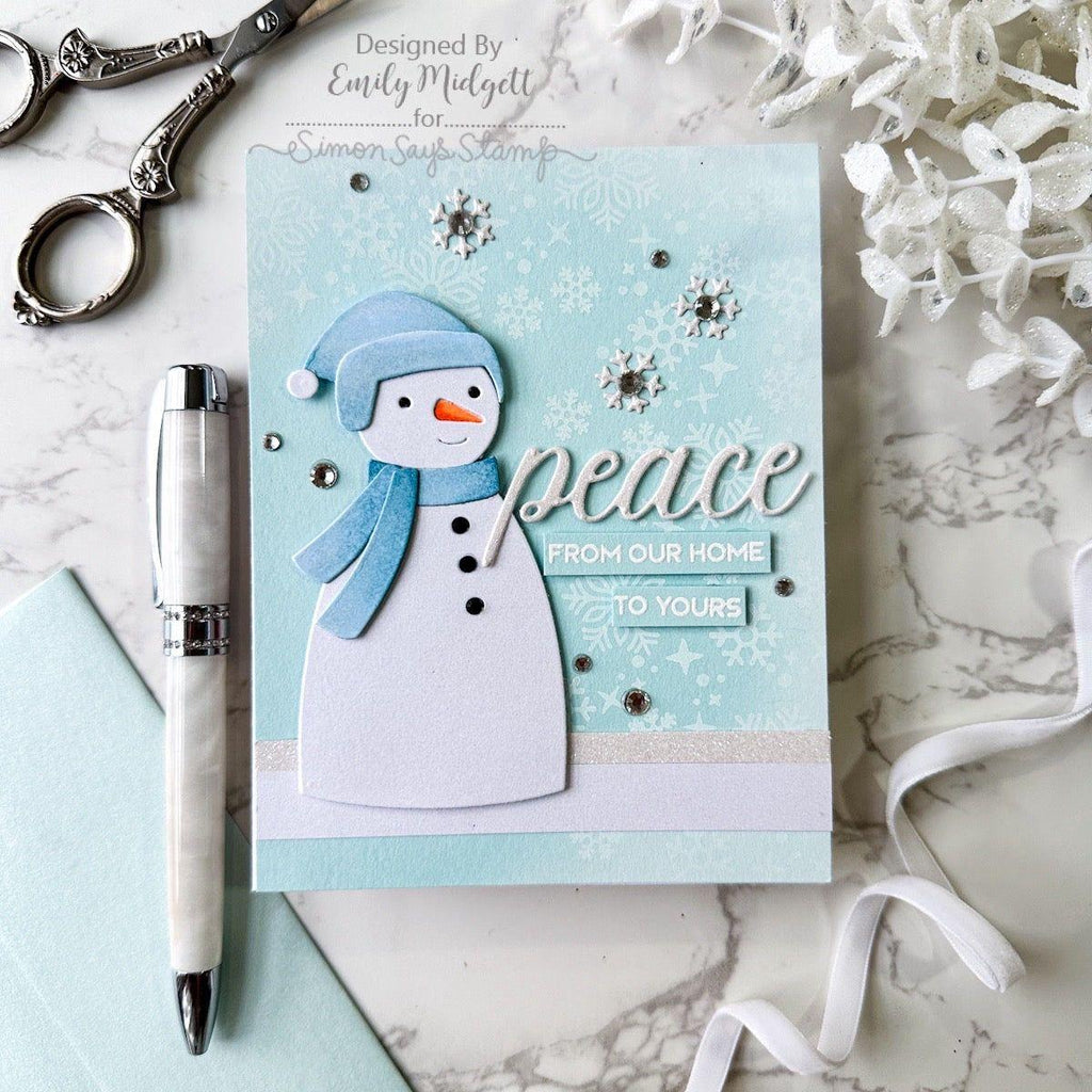 Simon Says Stamp Arthur the Snowman Wafer Dies s944 Festive Fun Christmas Card | color-code:ALT03