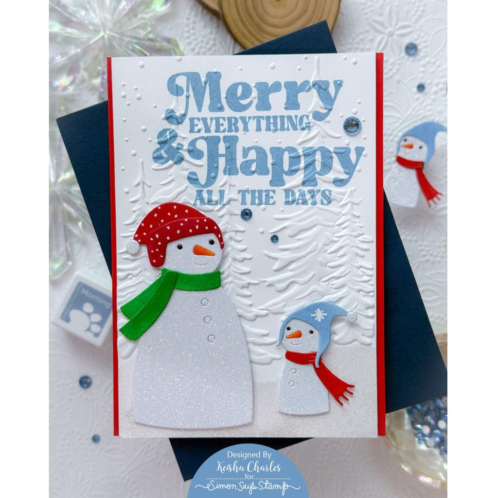 Simon Says Stamp Arthur the Snowman Wafer Dies s944 Festive Fun Christmas Card | color-code:ALT04