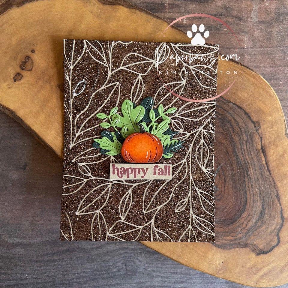 Simon Says Stamp Autumn Arrangement Wafer Dies s976 Sweet Wishes Fall Card