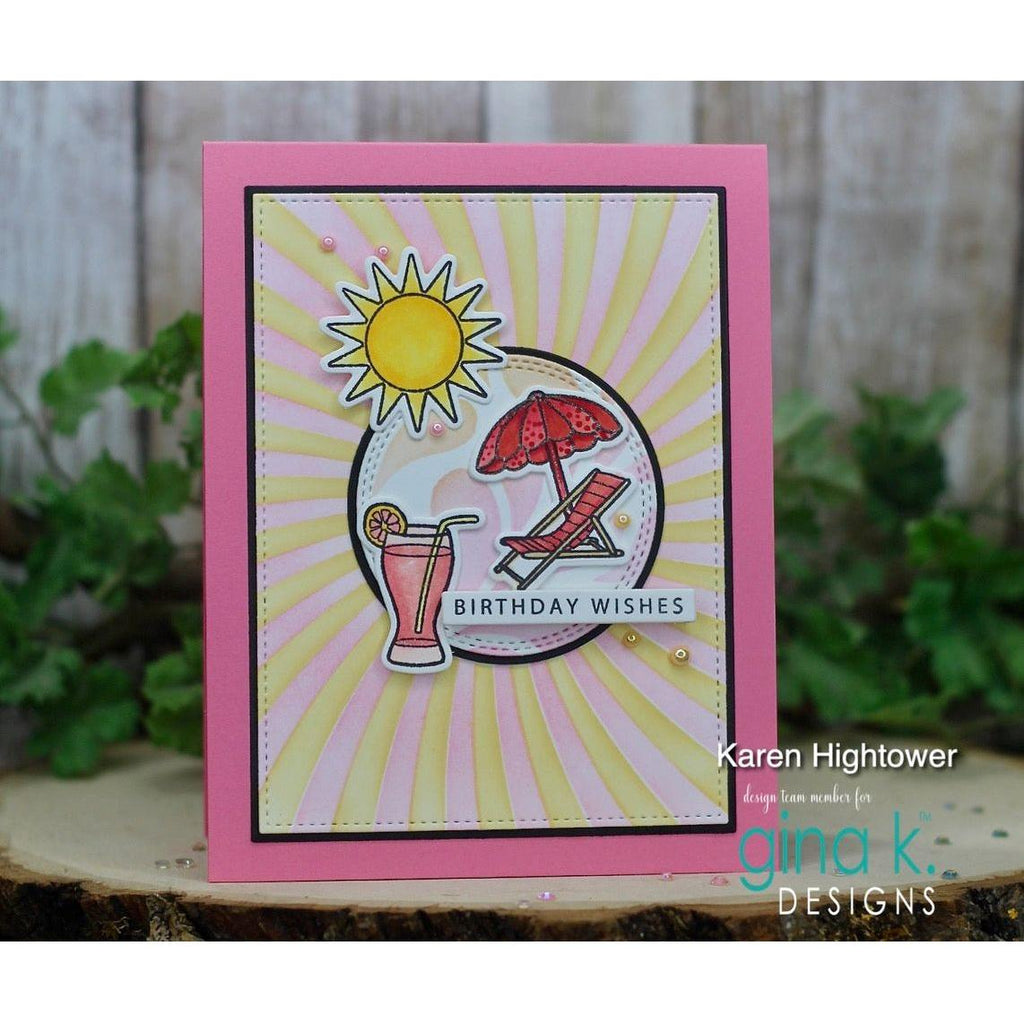 Gina K Designs The Good Life Clear Stamps gkd238 Birthday Wishes