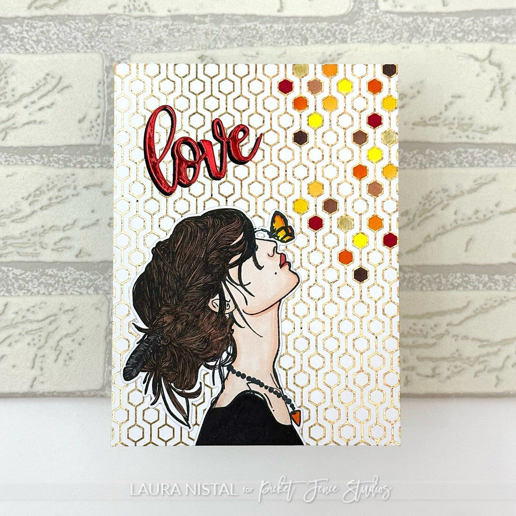 Picket Fence Studios Sara Girl Dies bg-127d love honeycomb