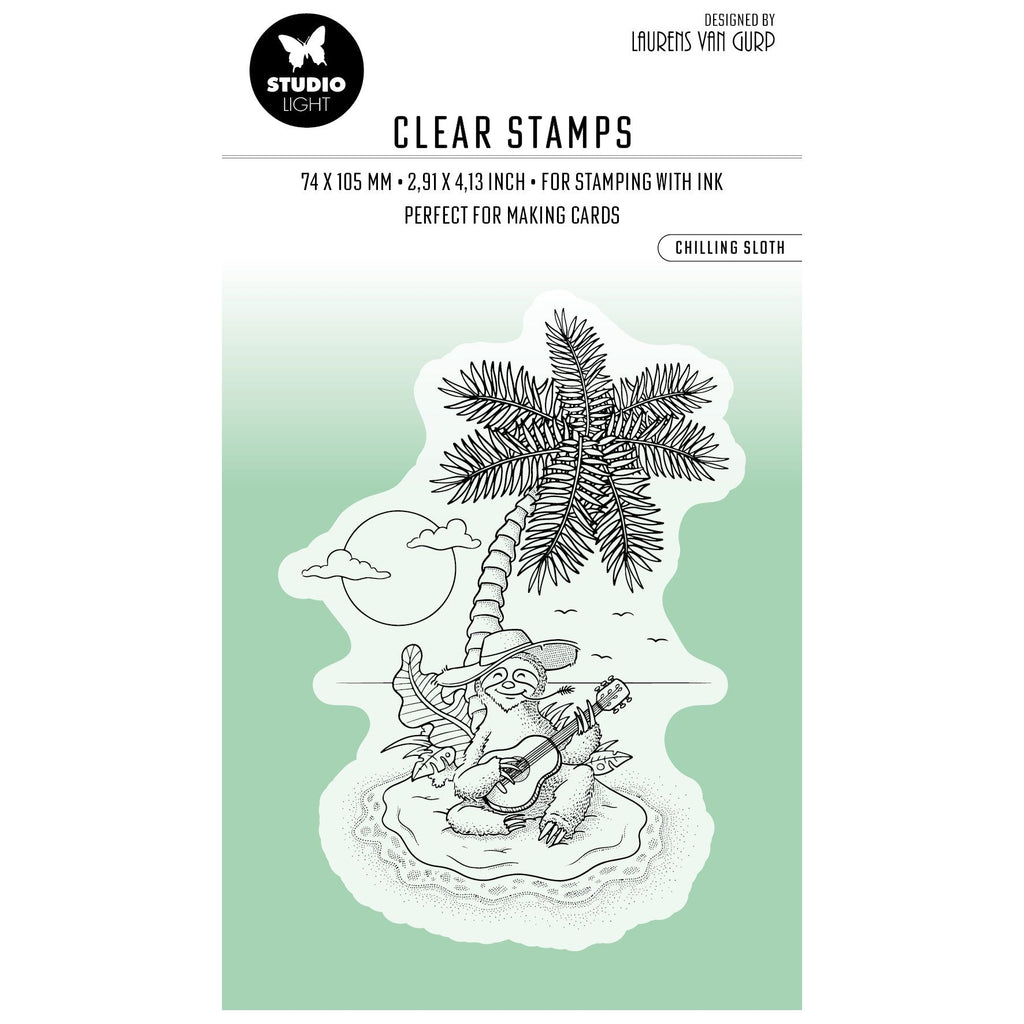 Studio Light Chilling Sloth Clear Stamp bl-es-stamp459