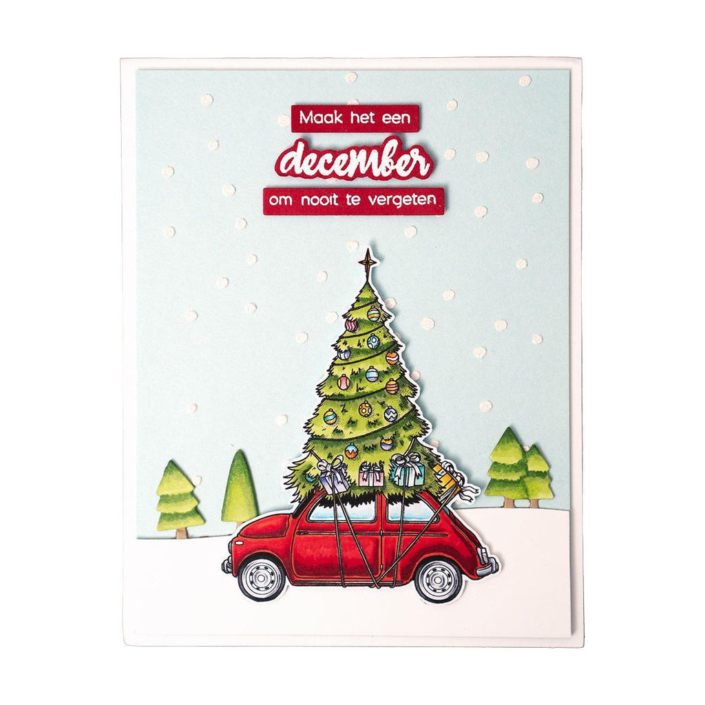 Studio Light Driving Home Clear Stamps bl-es-stamp485 christmas card