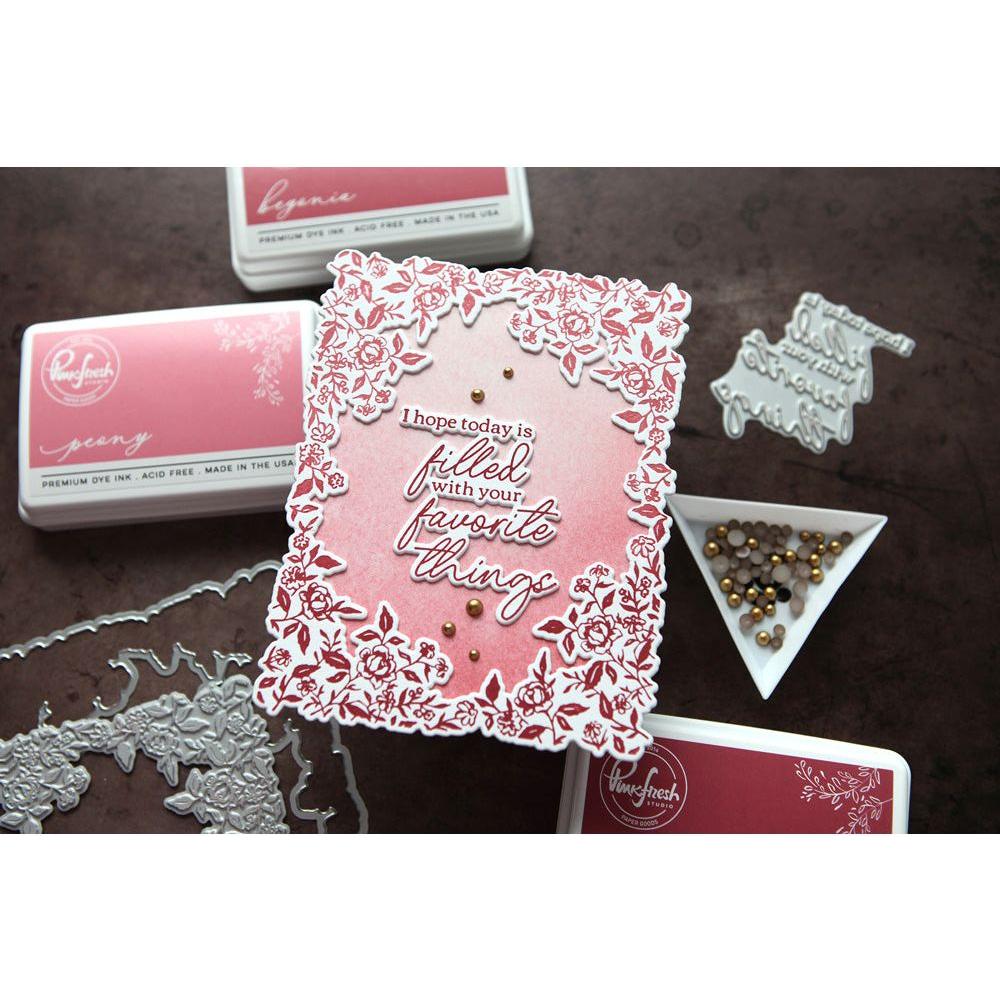 Pinkfresh Studio Fairytale Frame Die 216023 Floral Hope Card | color-code:ALT03