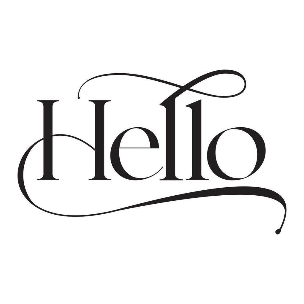 BP-039 Spellbinders Hello Press Plate Hello