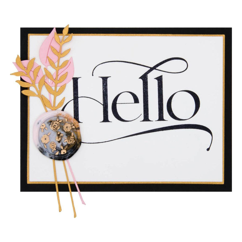 BP-039 Spellbinders Hello Press Plate Hello