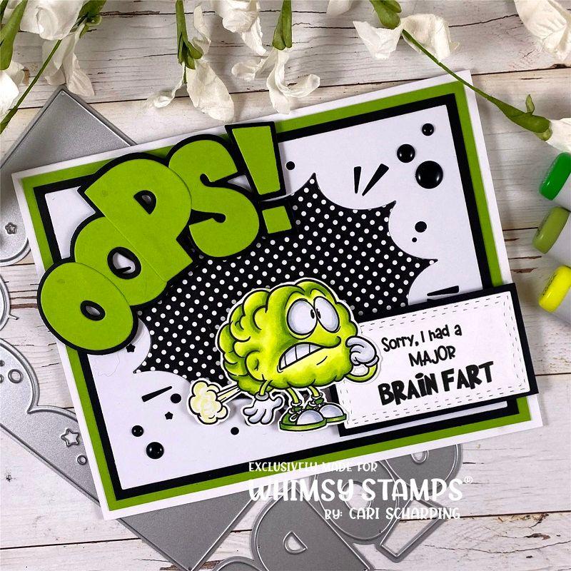 Whimsy Stamps Brain Fart Clear Stamps CWSD264b